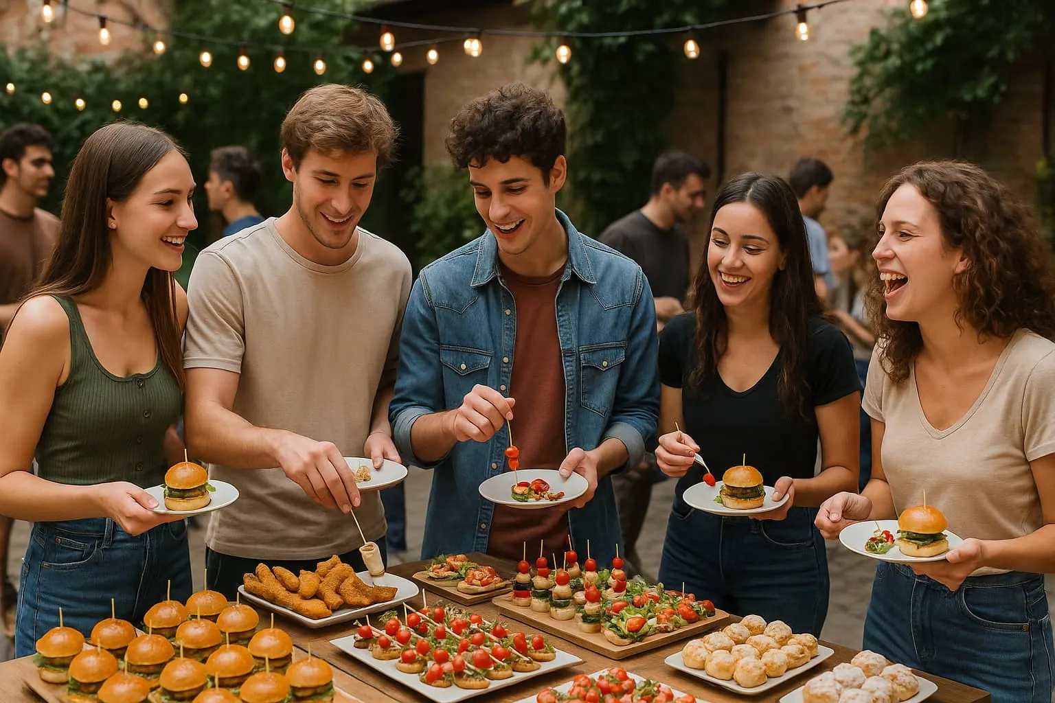Catering para eventos jóvenes: Cómo conquistar paladares de 18 a 25 años