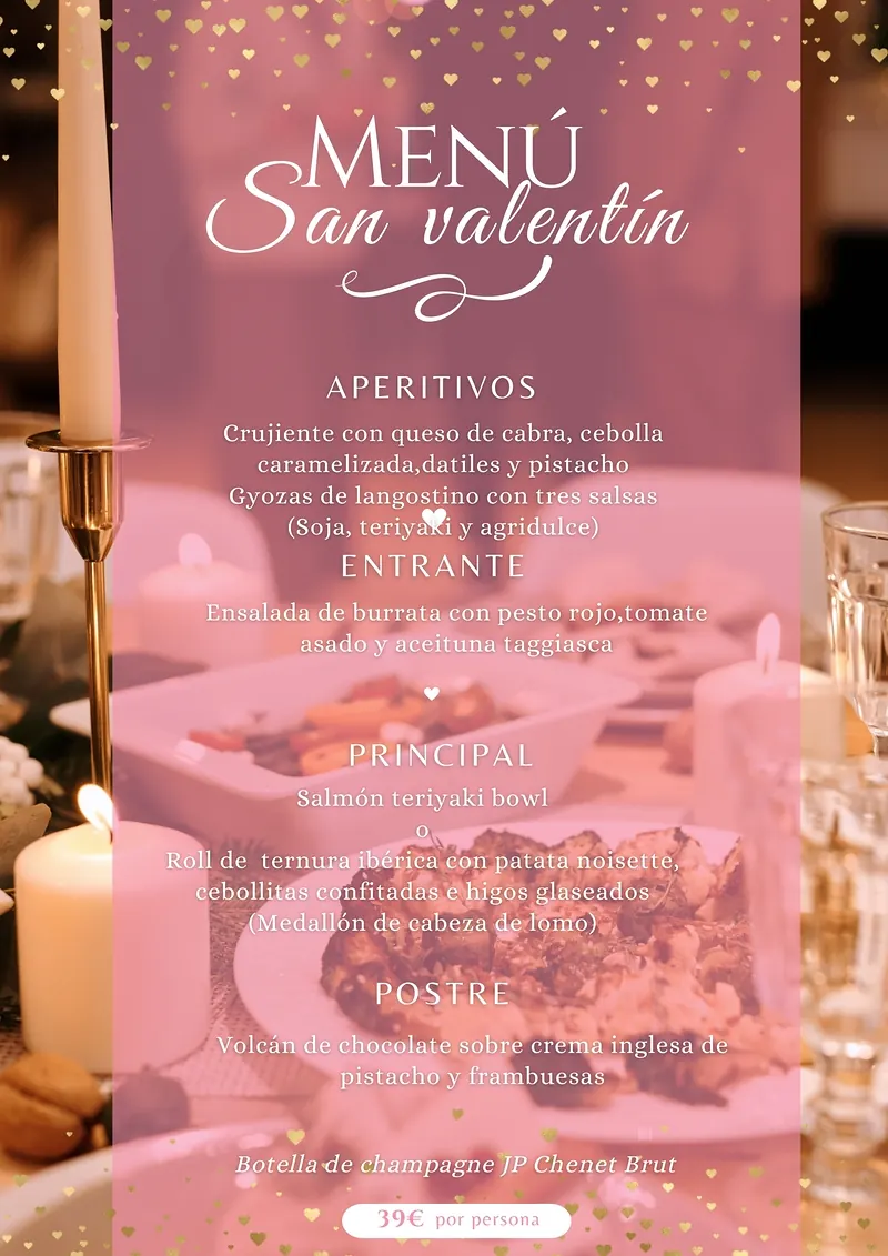 Catering San Valentín 2025 Alicante