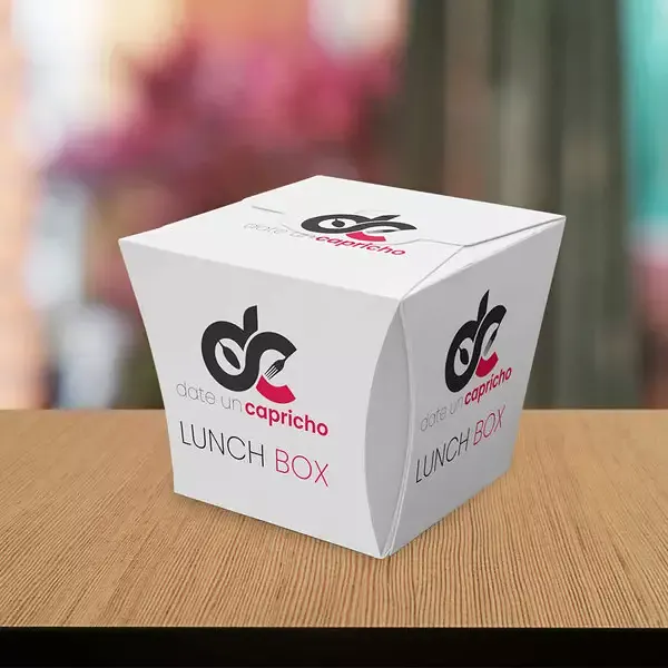 Caja de Lunch Box de DUC Catering